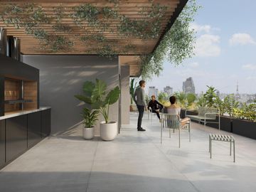 Espectacular monoambiente con balcon en venta en Caballito