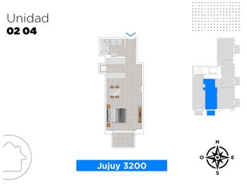 Venta departamento monoambiente en Pichincha