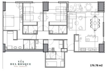 venta de departamento en Vía del Bosque