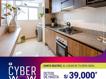¡VENTA DE DEPARTAMENTO DE 2 DORM. DE ESTRENO EN LA MEJOR UBICACIÓN DE SANTA BEATRIZ!