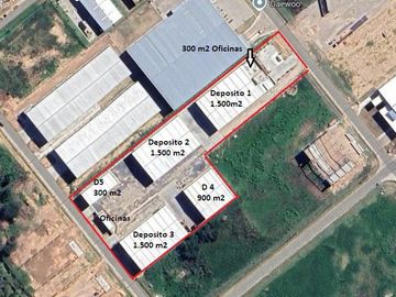 1.500 m2 Depósito en  Alquiler a Estrenar