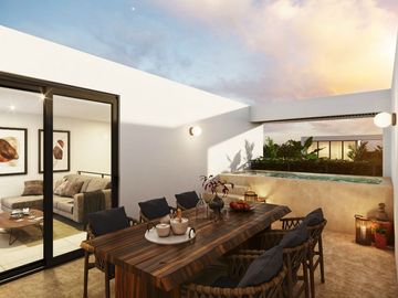 BONA: Departamento de 2 habitaciones en Temozón Norte, Mérida!