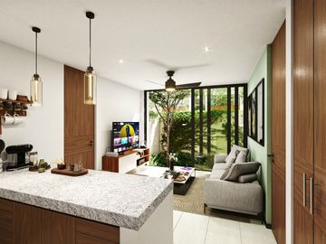 BONA: Departamento de 1 habitación en Temozón Norte, Mérida!