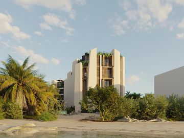 Departamento de Inversión en Holbox a Pie de Playa