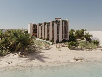 Departamento de Inversión en Holbox a Pie de Playa