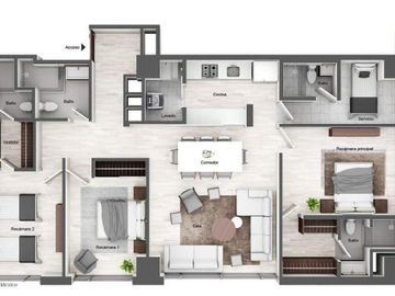 Departamento a estrenar en Interlomas Hacienda de las Palmas