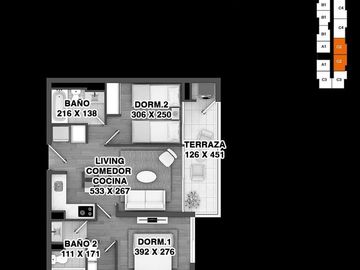 Departamento en Venta en Ñuñoa, Estadio Nacional, Gillermo Mann