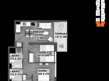 Departamento en Venta en Ñuñoa, Estadio Nacional, Gillermo Mann