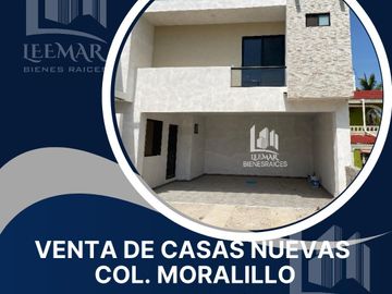 CASAS NUEVAS EN VENTA DE 3 RECAMARAS EN COL. MORALILLO, PANUCO, VER.