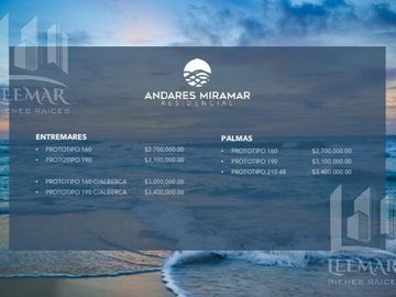 Casas en Preventa Fracc. Andares Miramar