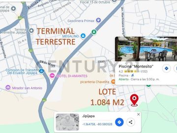 TERRENO EN VENTA EN JIPIJAPA A 5 MIN DEL TERMINAL