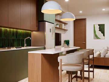 EN VENTA DEPARTAMENTO EN PLAYA DEL CARMEN DE 2 HABITACIONES CON ALBERCA Y ASOLEADERO