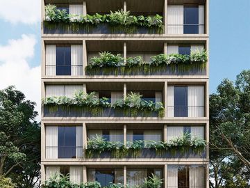 EN VENTA DEPARTAMENTO EN PLAYA DEL CARMEN DE 2 HABITACIONES CON ALBERCA Y ASOLEADERO
