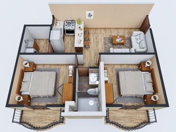 Departamento en Venta en Torre Capella Estrellas del Sur Puebla Modelo D