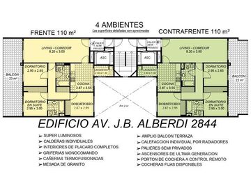 Semipiso a Estrenar 4 ambientes 110m2 balcon aterrazado - Flores