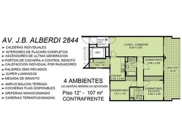 Semipiso a Estrenar 4 ambientes 110m2 balcon aterrazado - Flores