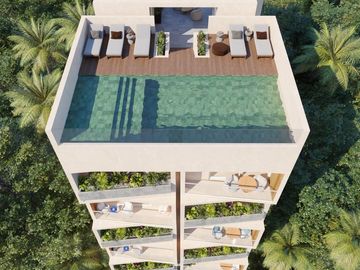 Departamento en VENTA TIPO ESTUDIO EQUIPADO EN PLAYA DEL CARMEN A CALLES DEL MAR