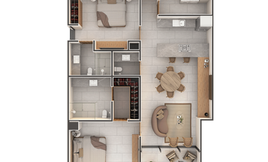 Departamento(2R Homes) en Venta en Torres República en 60 Norte