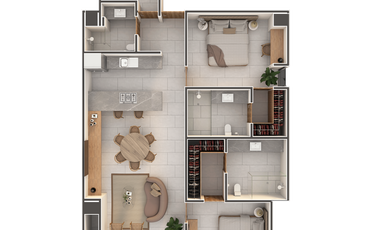 Departamento(2R PLUS Homes) en Venta en Torres República en 60 Norte
