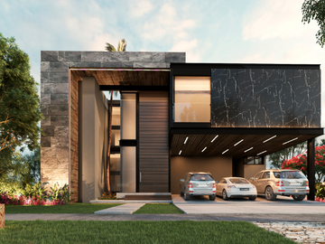 CASA EN VENTA EN EL YUCATAN COUNTRY CLUB, VISTA AL LAGO Y AL CAMPO DE GOLF