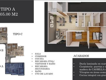 Departamento R58 en  venta Tequis