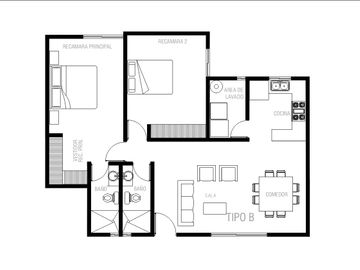 Departamento R58 en  venta Tequis