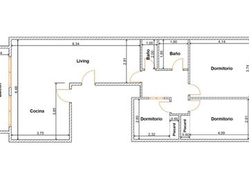 Venta Departamento 4 Ambientes con Balcón Corrido en Recoleta