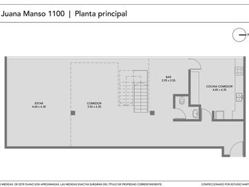 Departamento Triplex de 3 ambientes con cochera en Los Molinos Puerto Madero