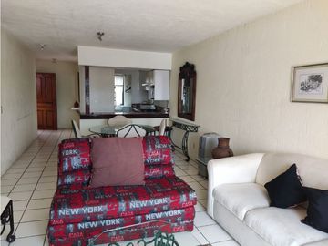 Departamento amueblado en renta en el Club de Tenis Burgos, en Temixco, Mor.