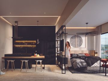 BELLE AMEDepartamento en venta en Playa del carmen CON ROOFTOP VISTA AL MAR A 200 METROS DE LA PLAYA