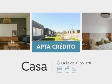 VENTA CASAS 2 DORM. LA FALDA, CIPOLLETTI