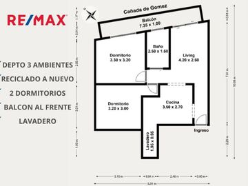 Depto 3 amb Venta Mataderos Reciclado Nuevo
