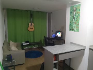 DEPTO EN VILLA ALEMANA, SIN CONTRIBUCIONES 1D, TERRAZA