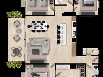Departamento en venta en Cancún (1530)