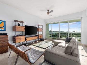 Departamento de lujo en Vidanta Nuevo Vallarta – Seibal, vista al campo de golf
