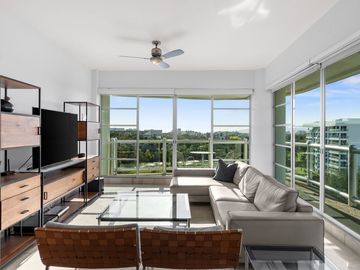 Departamento de lujo en Vidanta Nuevo Vallarta – Seibal, vista al campo de golf