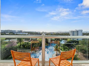 Departamento de lujo en Vidanta Nuevo Vallarta – Seibal, vista al campo de golf