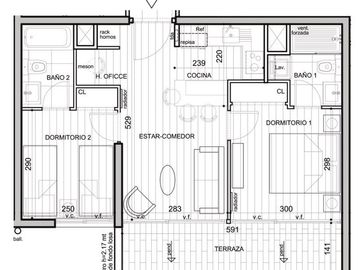 Departamento en Venta en Edificio Cumbres de Colón, Las Condes, sector IV Centenario, Av. Pdte. Sebastián Piñera E.