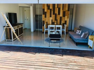 Venta Depto 2 amb amoblado terraza en Balvanera