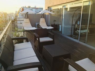 Venta Depto 2 amb amoblado terraza en Balvanera