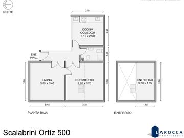 PH - VENTA - VILLA CRESPO - 2 AMBIENTES - A REFACCIONAR - PRIMER PISO POR ESCALERA