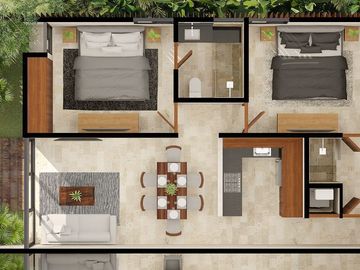 Departamento en Venta en Montes de Amé, Mérida Yucatán