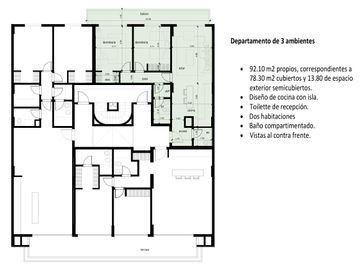 Departamento 3 ambientes a estrenar - Zona Aldrey