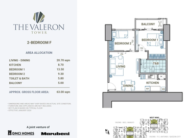 Combine units 131sqm Valeron Tower DMCI Marubeni in Pasig Near BGC,Ortigas CBD