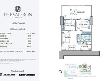 Combine units 131sqm Valeron Tower DMCI Marubeni in Pasig Near BGC,Ortigas CBD