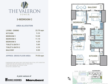 Combine units 131sqm Valeron Tower DMCI Marubeni in Pasig Near BGC,Ortigas CBD