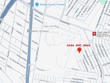 CASA EN VENTA LOMAS DE TECÁMAC EDO.MEX, TECÁMAC SUP. 90 m2