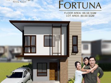 Fortuna Model- 2 Storey Single Attached with 4 Bedrooms and 3 Toilet and Bath House and lot in Baliuag Bulacan