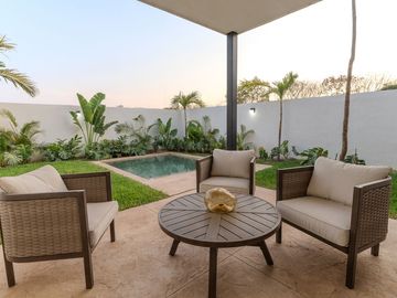 Casa de una planta en privada al norte de Mérida