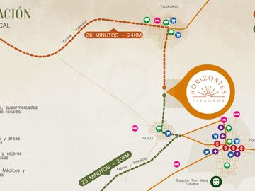 HORIZONTES TIXKOKOB Terreno residencial en venta en Pueblo Tixkokob